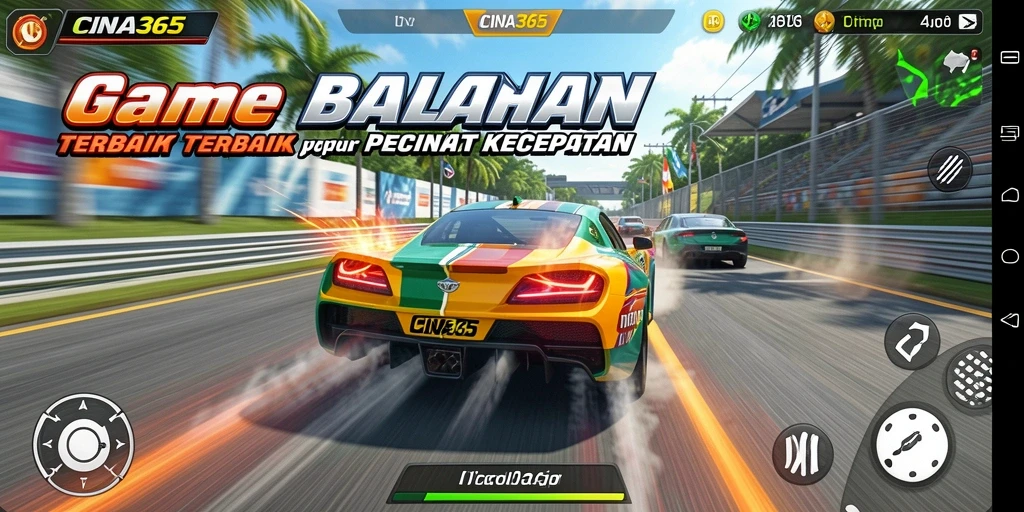 Gameplay seru CINA365 dalam balapan yang mendebarkan.