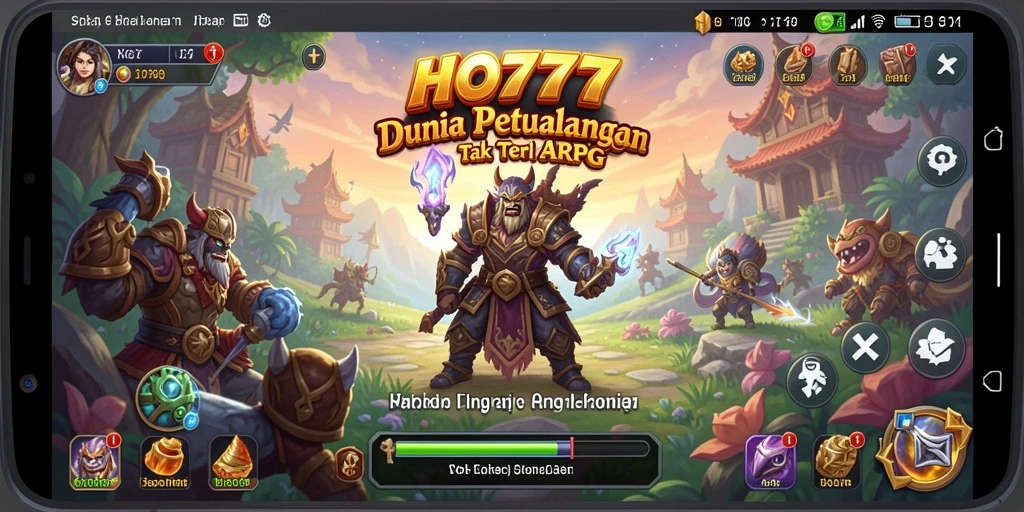 Tampilan gameplay ARPG yang seru dalam HO777.