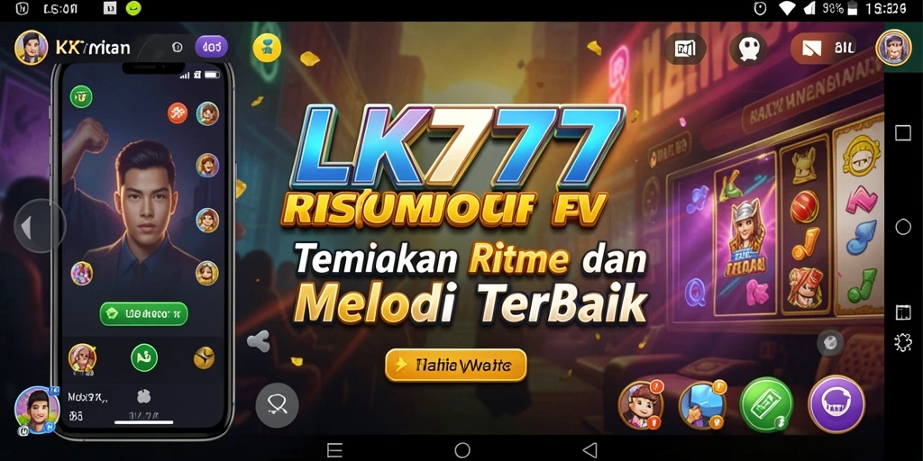 Screenshot gameplay LK777 menampilkan aksi seru bermain musik.