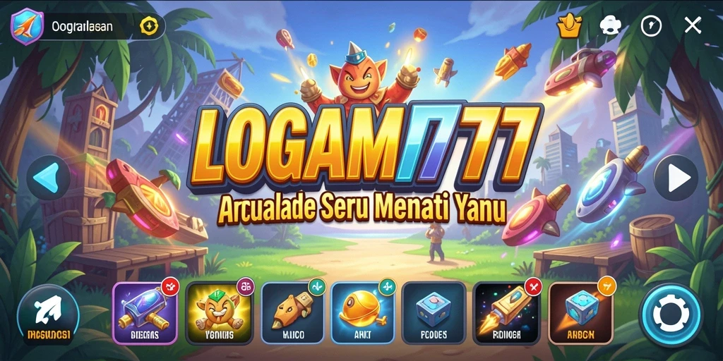 Tangkapan layar gameplay LOGAM777 menampilkan momen seru dalam permainan Arcade.