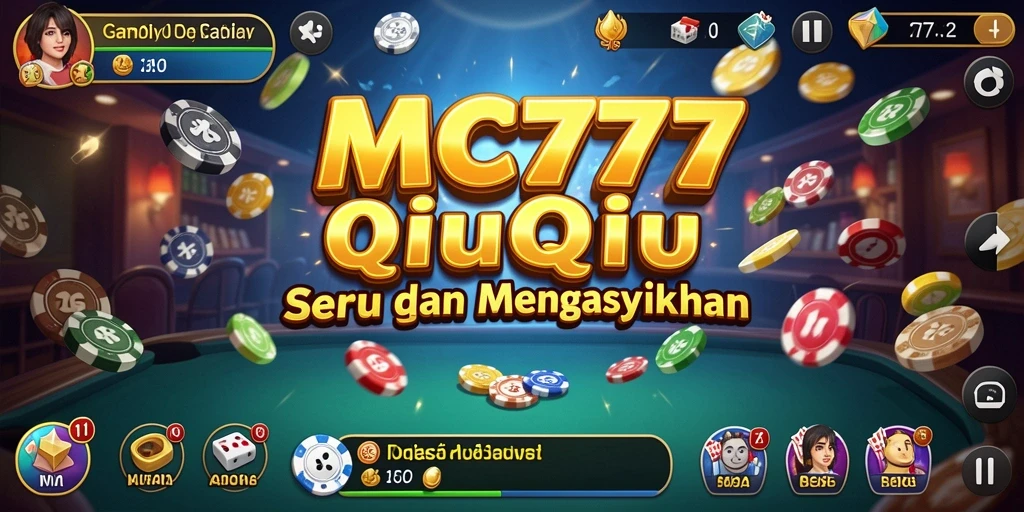 Gameplay seru QiuQiu di MC777 dengan teman-teman.