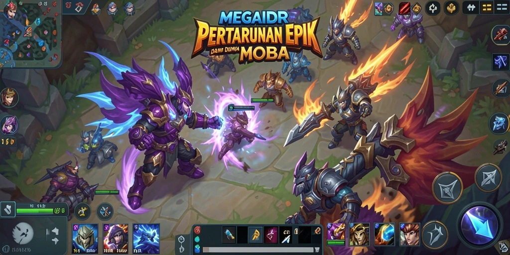 Tangkapan layar gameplay intens dari MEGAIDR dengan aksi seru.