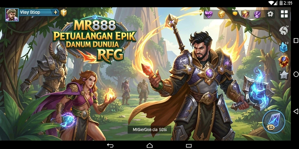 Tampilan menarik dari gameplay RPG yang mendebarkan.