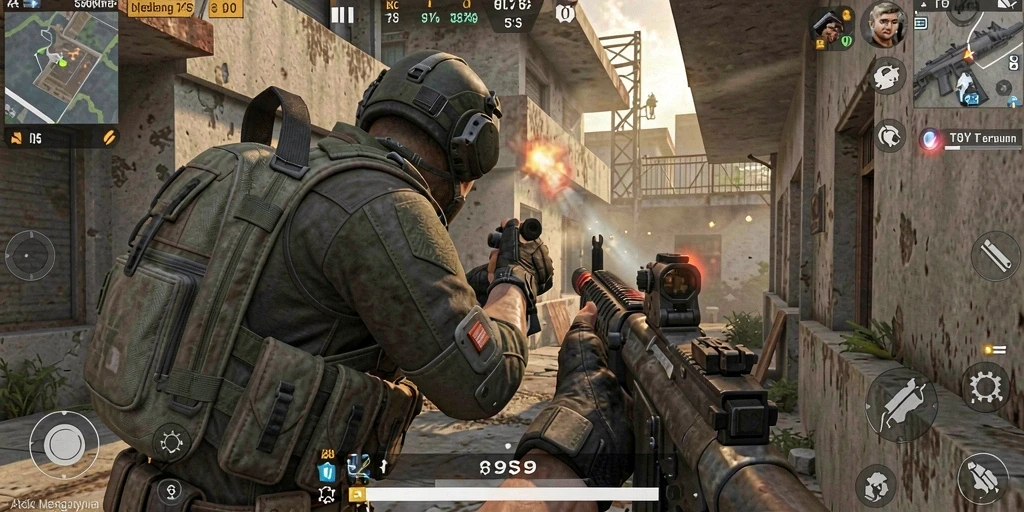 Tampilan gameplay intens di S9S9 dengan aksi mendebarkan.