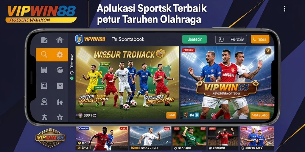 Tampilan antarmuka aplikasi VIPWIN88 yang menarik saat melakukan taruhan.