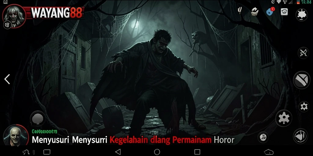 Tampilan gameplay menakutkan dari WAYANG88 penuh ketegangan.