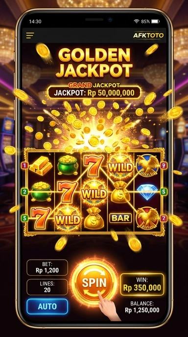 Screenshot antarmuka pengguna aplikasi afktoto yang menarik.
