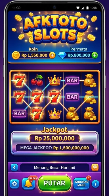 Aplikasi afktoto yang menampilkan kategori populer dan rekomendasi.